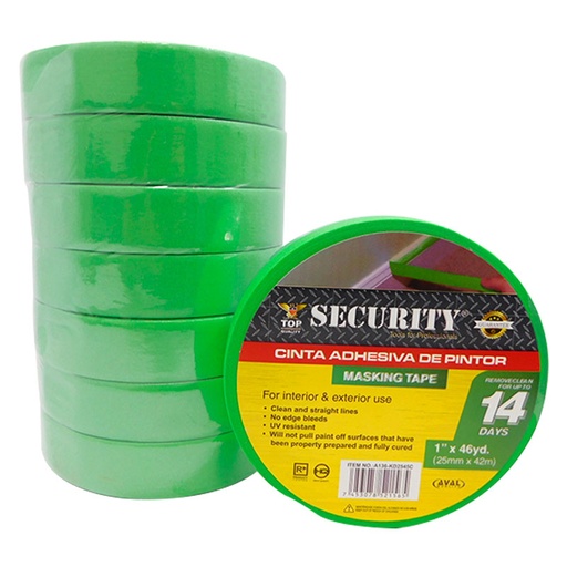 [7606] TIRRO DE COBERTURA PARA PINTAR 25MM X 42M SECURITY
