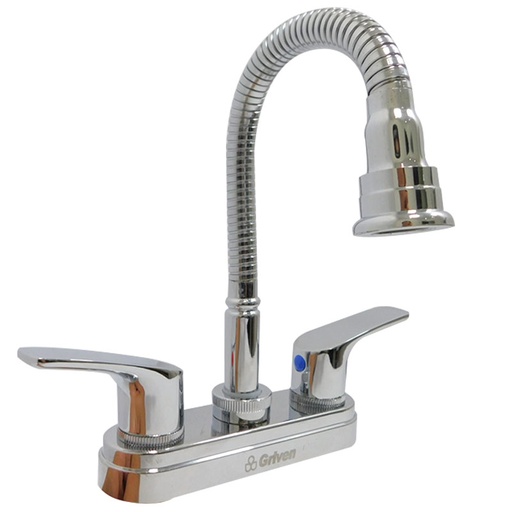 [7617] GRIFERIA PARA LAVAMANOS 4" CUELLO FLEXIBLE GRIVEN
