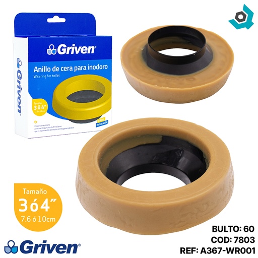 [7803] ANILLO DE CERA PARA INODORO GRIVEN
