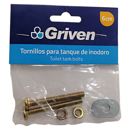 [7806] TORNILLOS PARA TANQUE DE INODORO GRIVEN