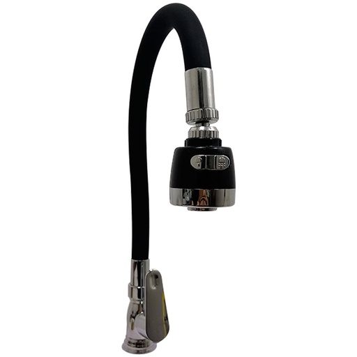 [7813] GRIFERIA PARA FREGADERO INDIVIDUAL FLEXIBLE NEGRA GRIVEN