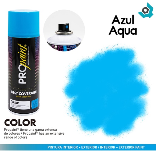 [7841] PINTURA EN SPRAY AZUL AQUA PRO PAINT